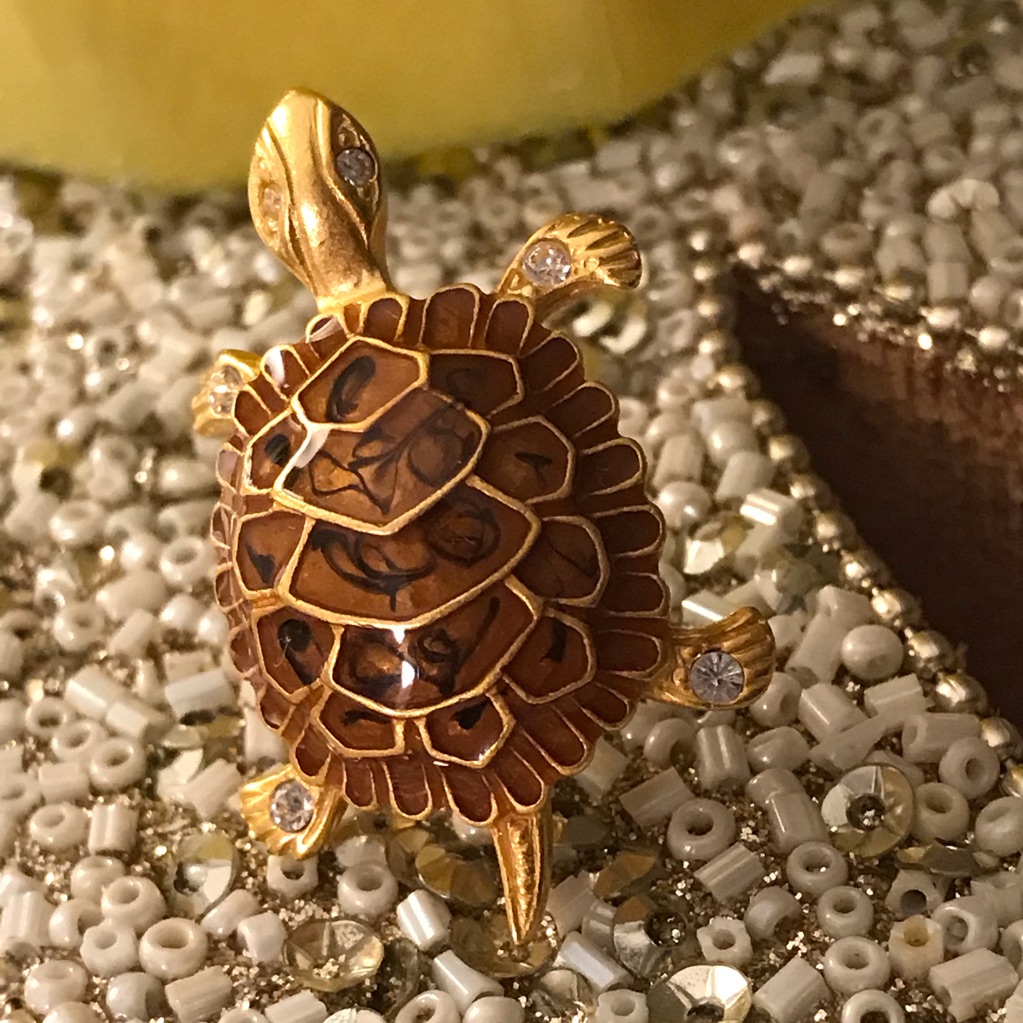 Mini Turtle Brooch